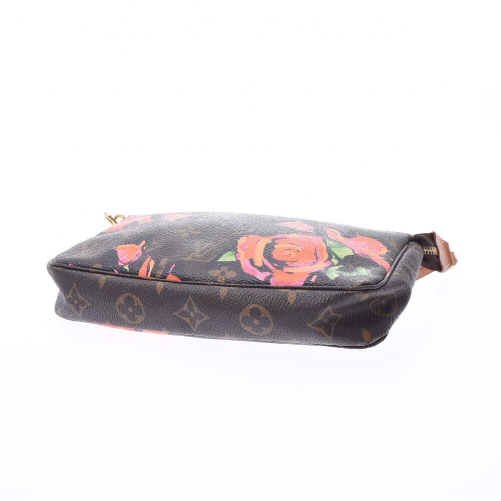 LOUIS VUITTON Rose Pink Pochette Accessoires Brown Accessory - Picture 5 of 9